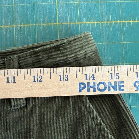 Vintage Woolrich High Rise Corduroy Trouser Pants Dark Ivy Green Women's sz 6 - Picture 4 of 6